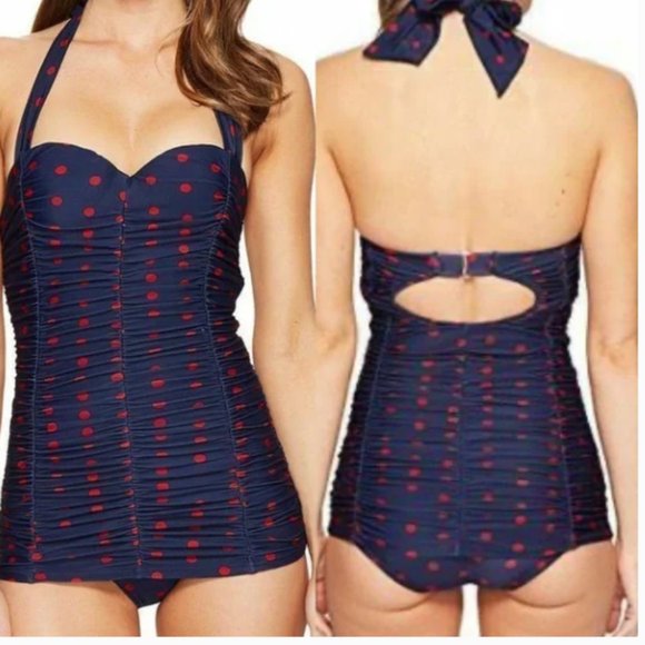 Unique Vintage Mansfield One Piece Swimsuit New Small Women Retro style Bathing - Picture 7 of 9